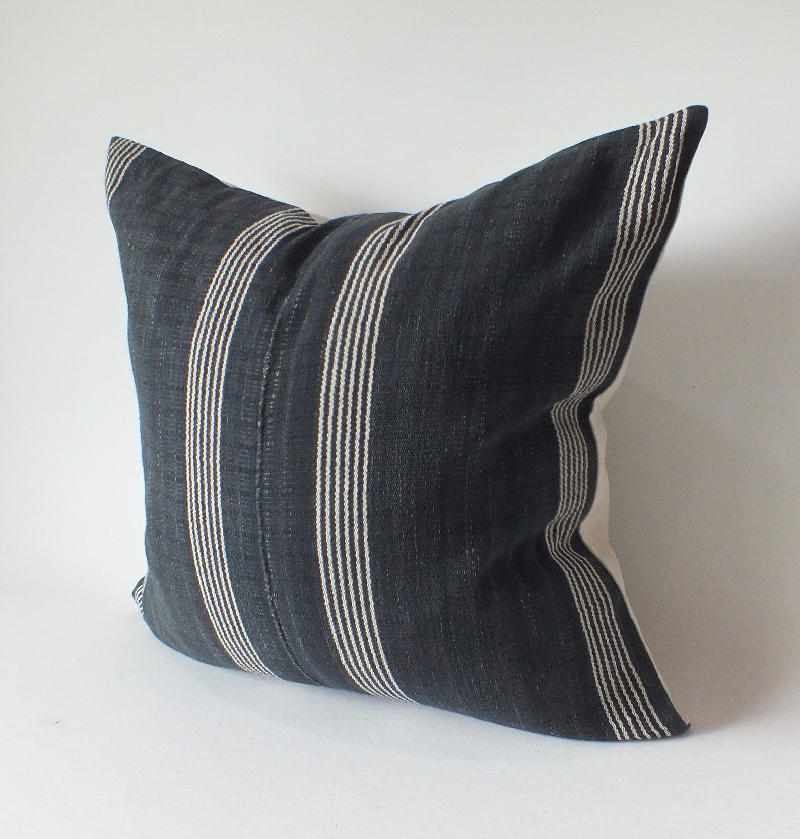 Black and White Sofa Pillow Case Handwoven Ethnic Throw Pillow Etsy