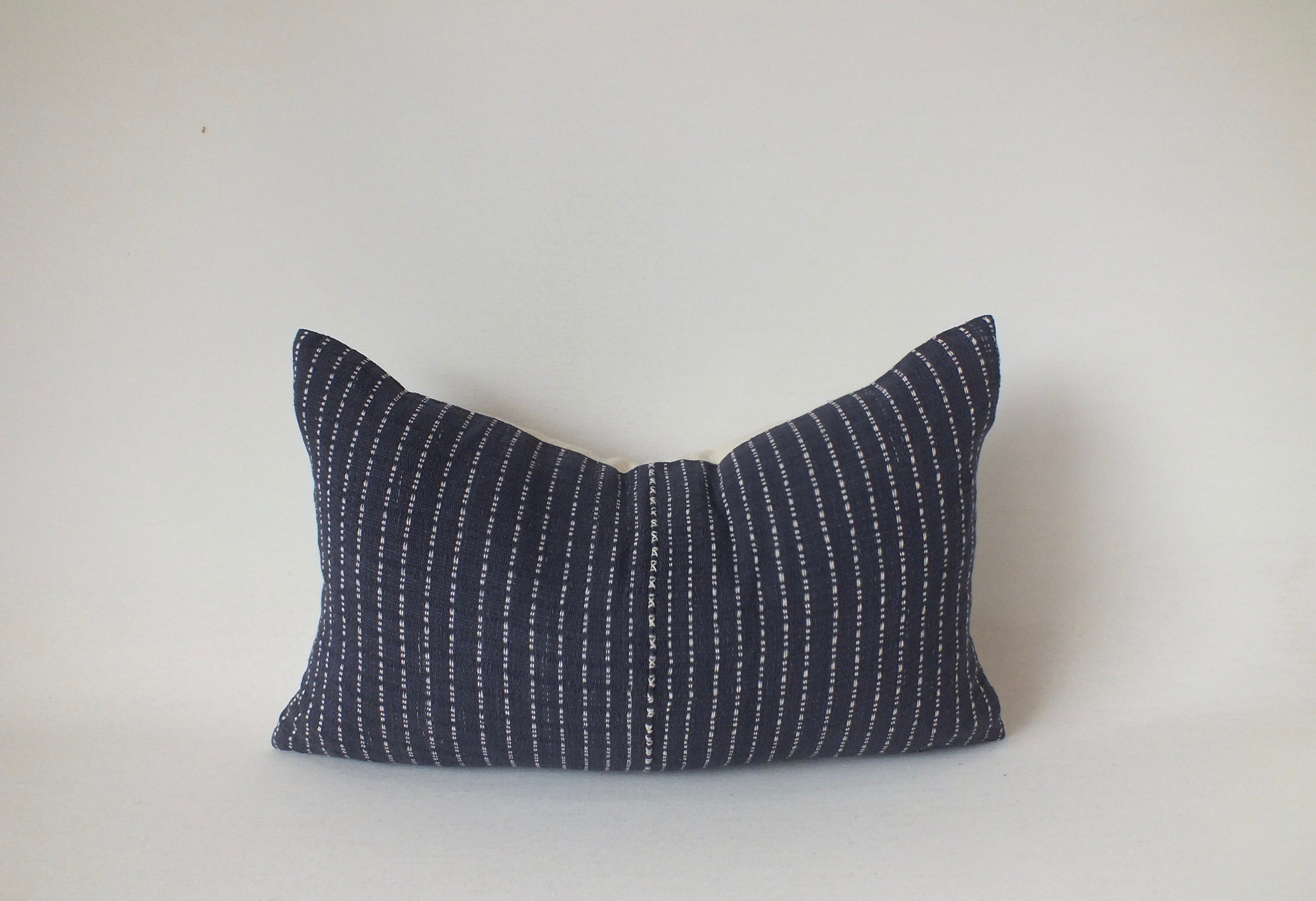 Navy Blue and white Sofa Pillow cover throw accent pillow Etsy