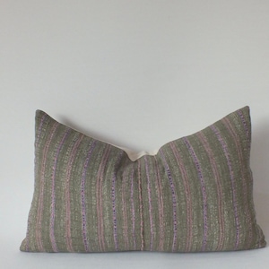Fundas de almohada Hmong Tejidos hechos a mano Textiles tejidos a mano Cojines de almohada Boho chic Funda de almohada de color pastel teñido natural