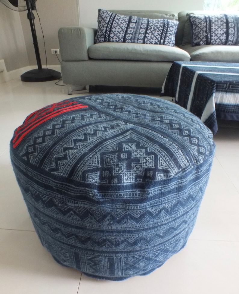 Boho Ottoman round cushions,Handmade Boho Hocker,Cushion-Cover-Boho-Ottoman-Handmade-Hocker Round Pillow Ottoman Cushion Cover