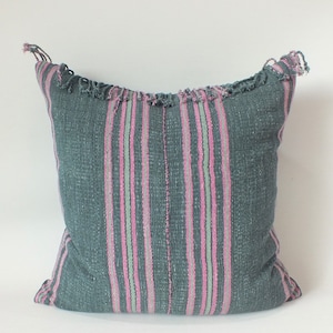 Black and pink pillow case Hand woven Ethnic Accent throw pillow cover Frazada Sofa chair cushions pastel Colour decorative Tribal  textile