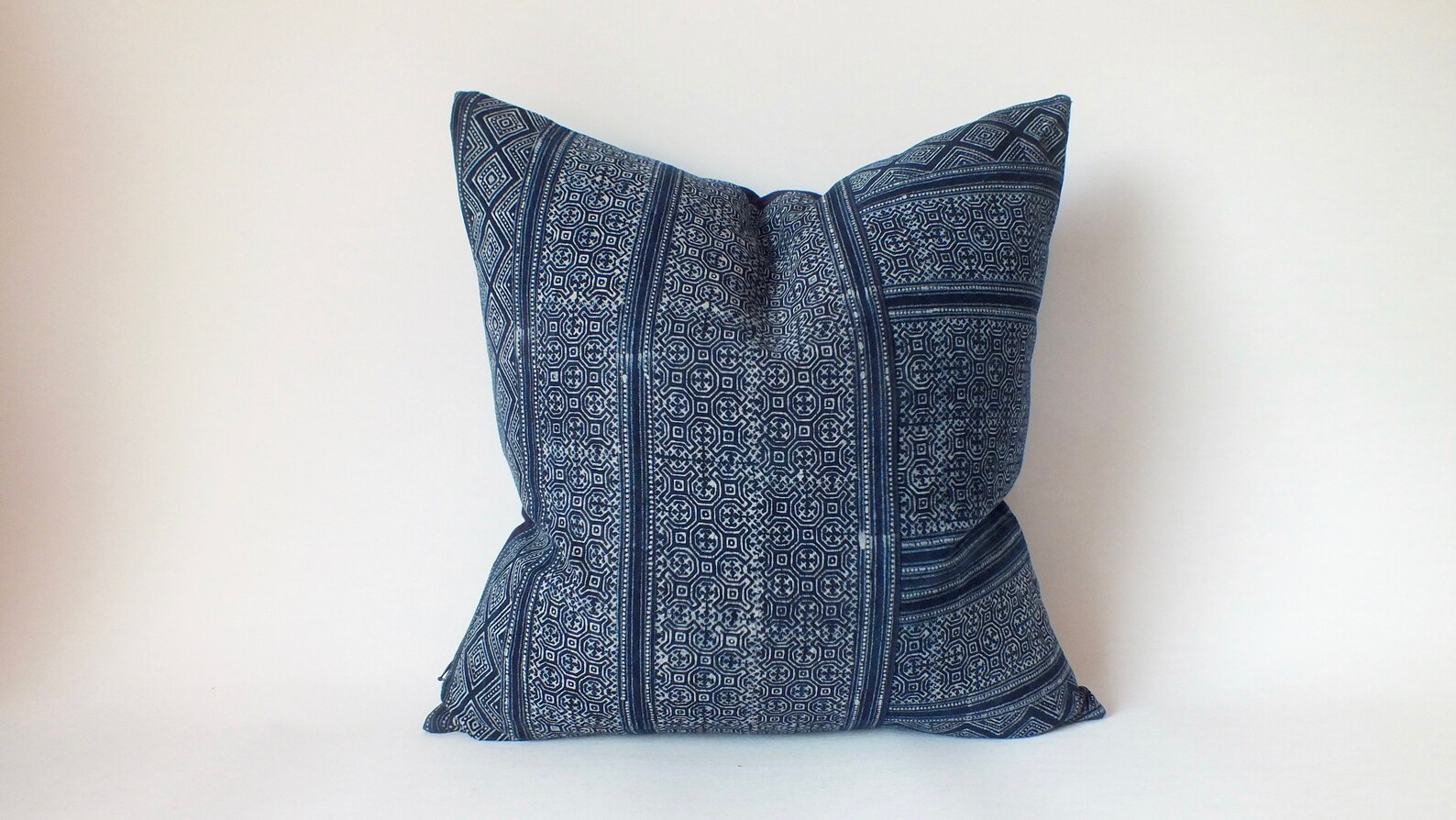 Blue Mud cloth Pillow Cover Batik Indigo Navy Blue Throw Etsy