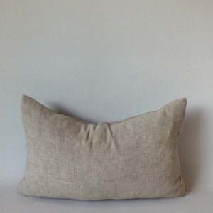 Beige Natural colour Linen  hemp Cushion Bolster pillows Bed room living room sofa decorative accent throw pillows floor cushions home decor