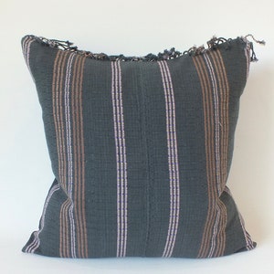 black and brown  Pillow case Handwoven Ethnic throw pillow cover Frazada cushion pastel Colour decorative throw pillows Tribal woven textile