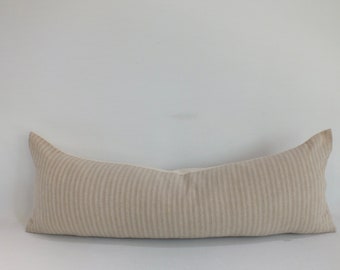 Hmong gestreepte linnen katoenen kussensloop: kussen met etnisch tribal accent (12 x 35 inch)