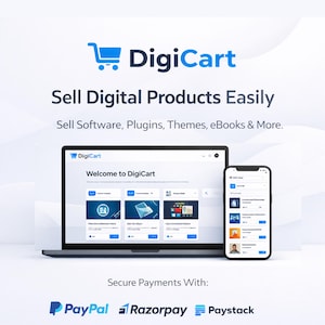 DigiCart Self-Hosted PHP E-Commerce CMS Platform for Digital Products | Full Source Code