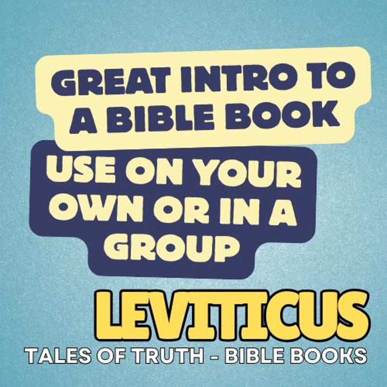 Leviticus - Bible Book Activity & Craft Pack - Etsy
