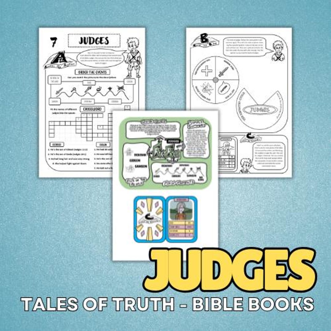 Judges - Bible Book Activity & Craft Pack - Etsy