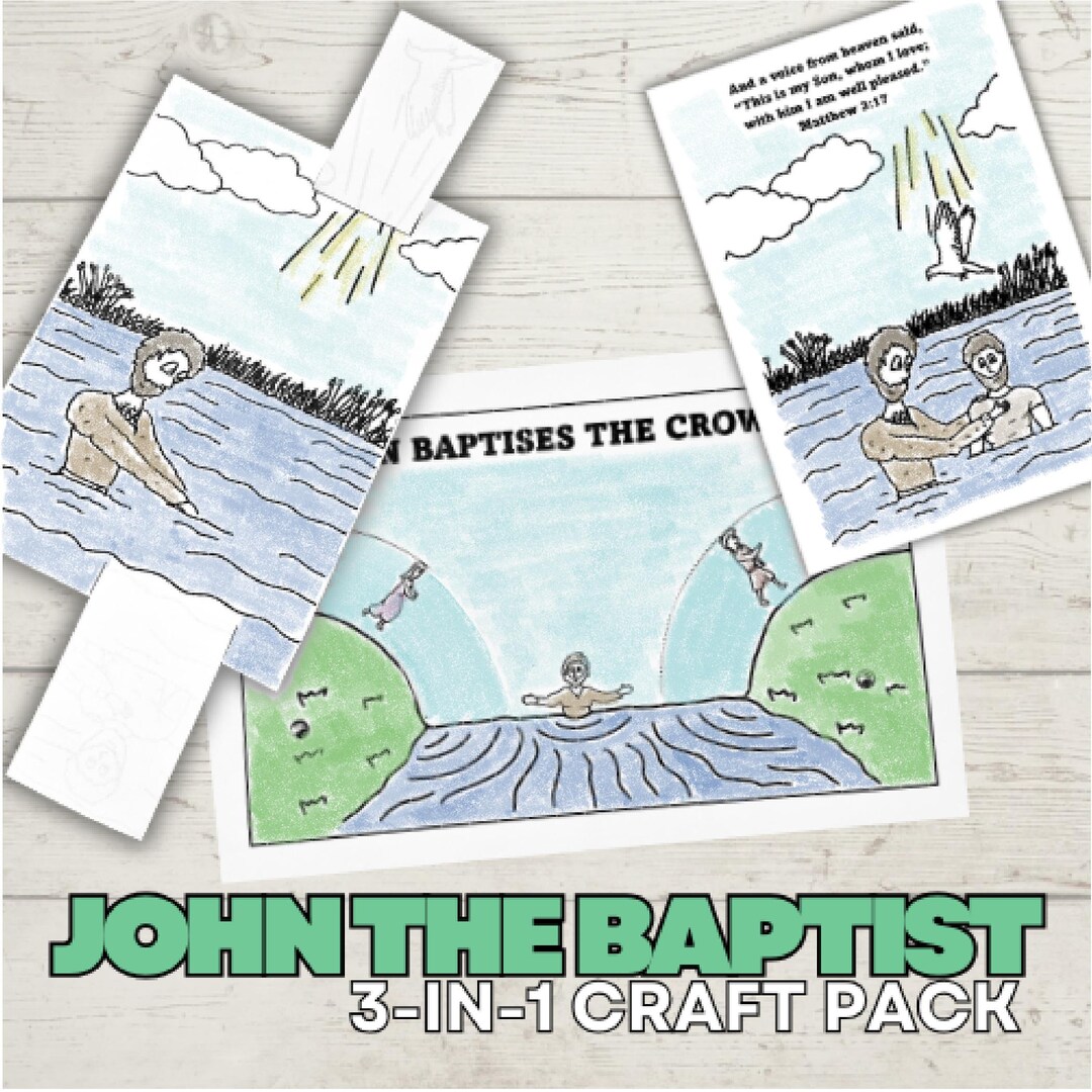 John the Baptist Craft Pack for Kids - Etsy