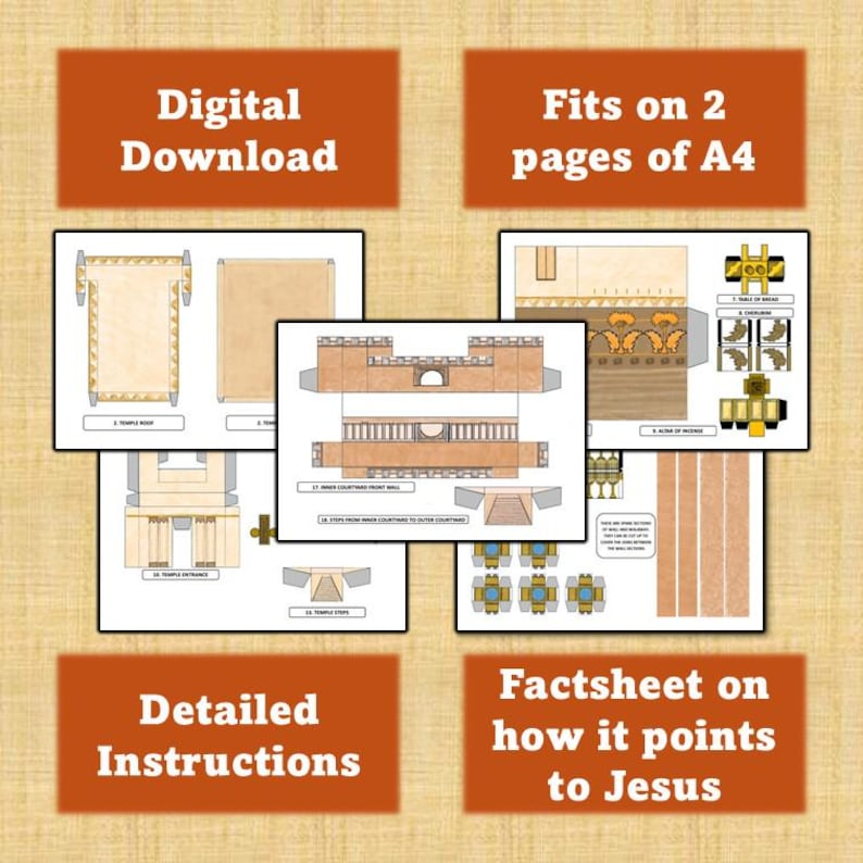 Solomon's Temple Craft for Kids | 1 Kings Sunday School Activity | 3D ...