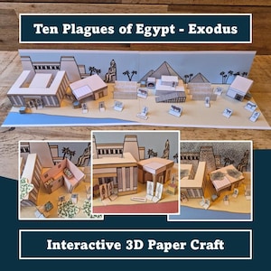 Ten plagues of Egypt - The Exodus 3D Interactive Crafts for Kids