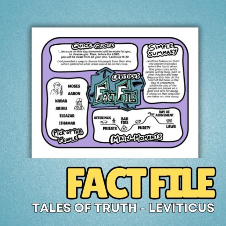 Leviticus - Bible Book Activity & Craft Pack - Etsy