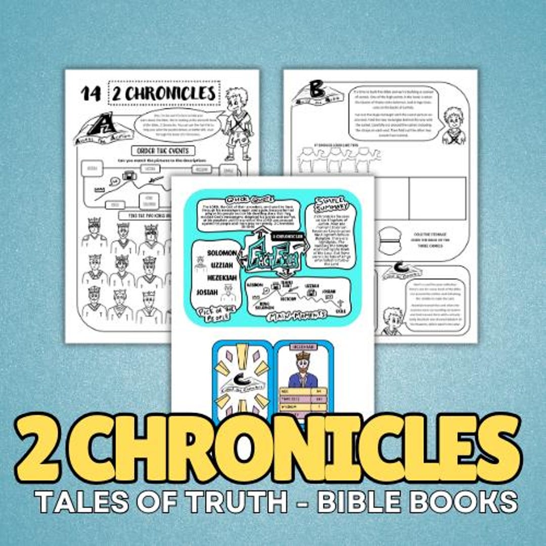 2 Chronicles - Bible Book Activity & Craft Pack | Old Testament Sunday ...