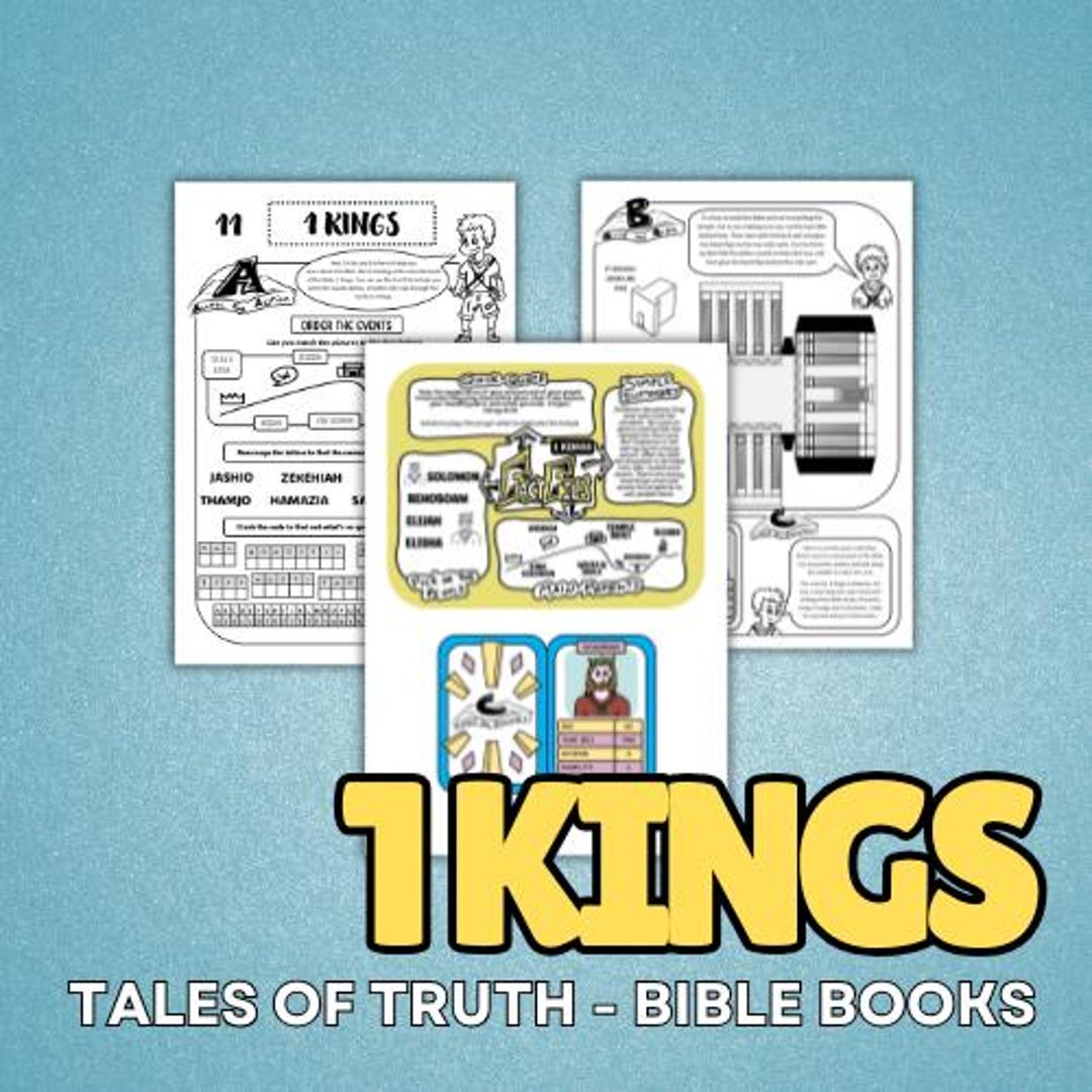 1 Kings - Bible Book Activity & Craft Pack | Old Testament Sunday ...