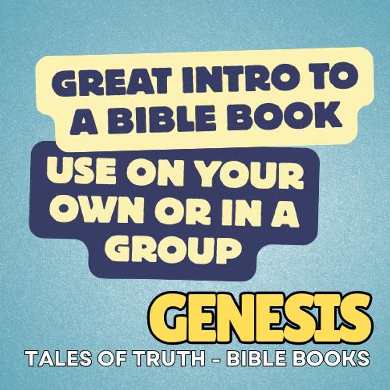 Genesis - Bible Book Activity & Craft Pack - Etsy