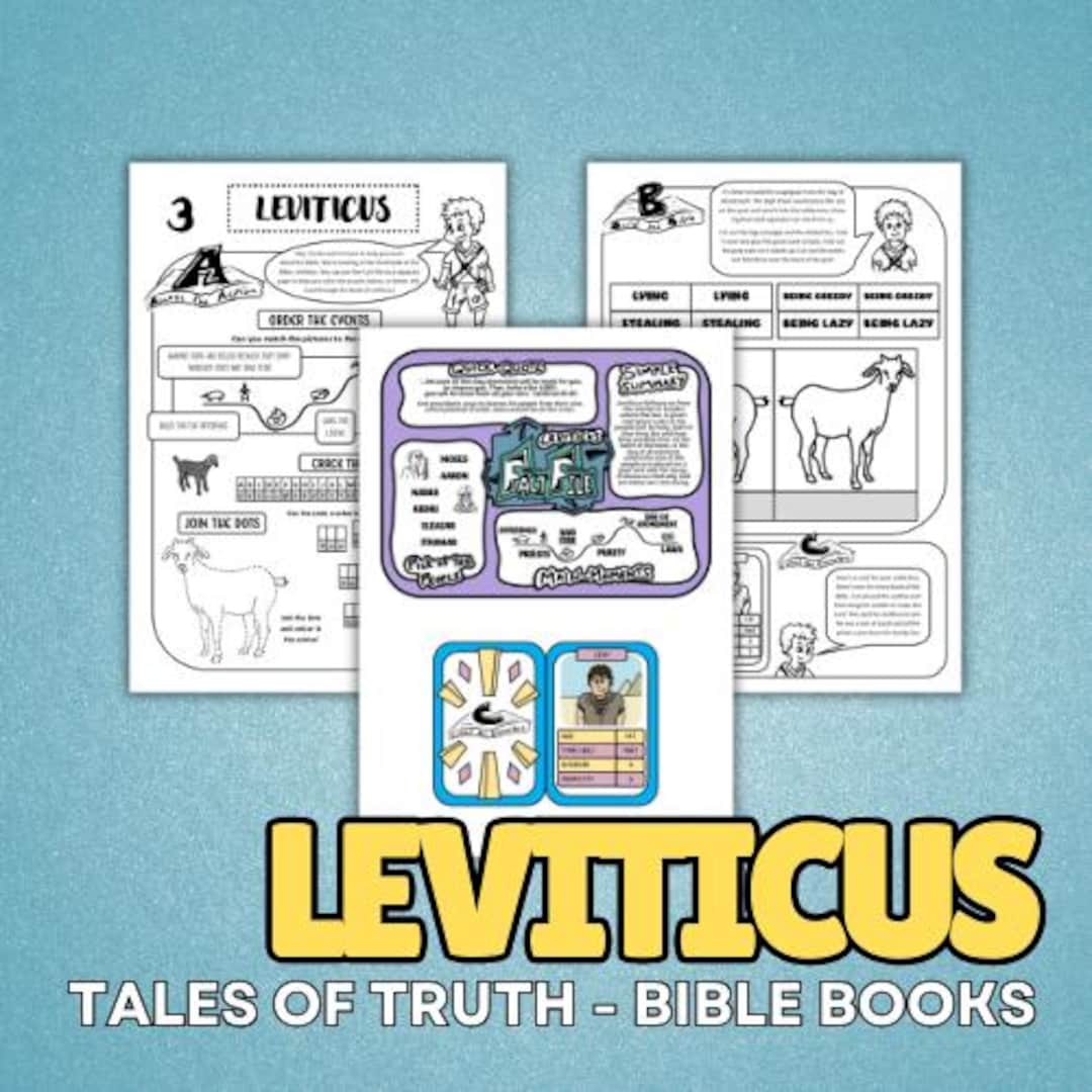Leviticus - Bible Book Activity & Craft Pack - Etsy