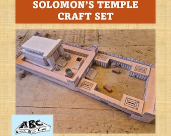 Solomon's Temple Craft for Kids | 1 Kings Sunday School Activity |  3D Interactive Crafts
