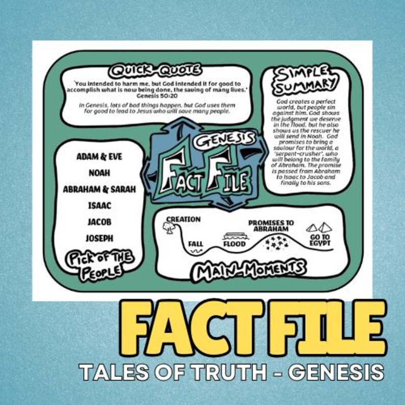 Genesis - Bible Book Activity & Craft Pack - Etsy