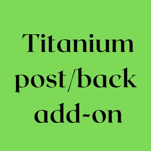 Titanium post or hook add-on