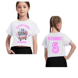 It’s my Labubu Birthday Shirt 2 sided with custom name and age!