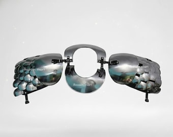 Handmade Steel Scale Pauldrons: Medieval Knight Shoulder Armor pair spaulders.