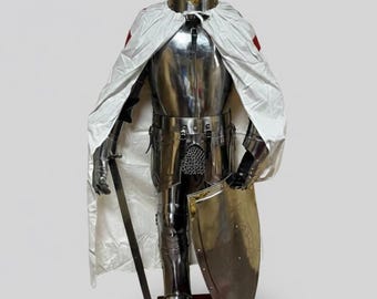 mediaval Handmade Wearable cross Knight Armor Suit: 18-Gauge Steel,home Decor/cosplay.