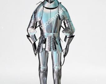 Handmade Medieval Knight Armor Suit | Wearable Steel Crusader Display