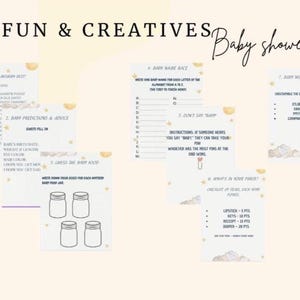 BABY SHOWER GAMES