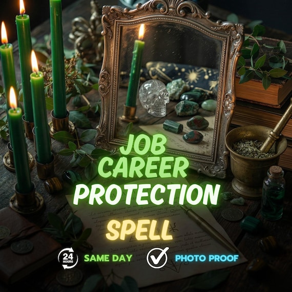 Job Protection Spell SAME DAY, Career Safety  Stability Ritual, Stop Office Gossip Negativity, Shield From Coworkers