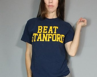 90s y2k Beat Stanford T-shirt xs s m