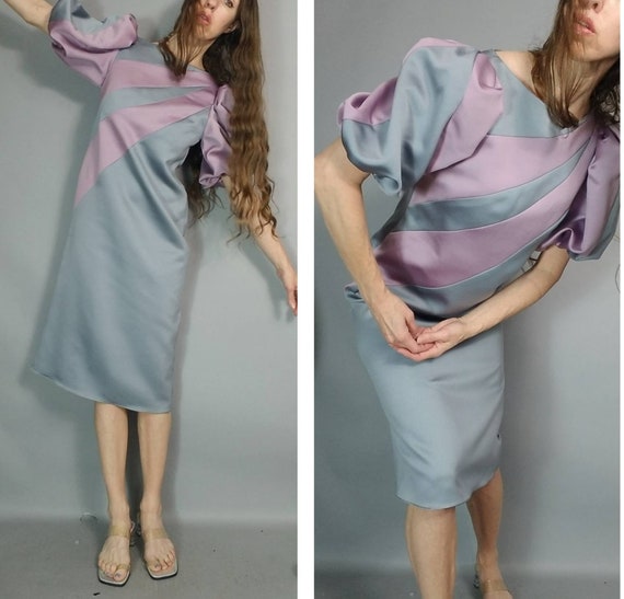 Vintage 70s 80s Puff Structured Balloon Sleeve Pa… - image 10