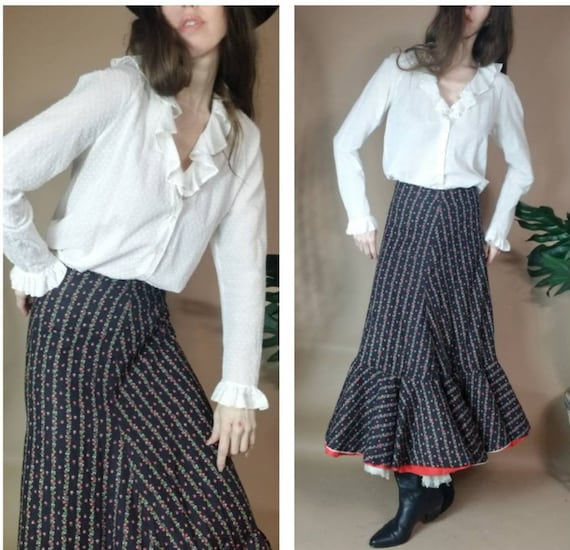 Vintage Laura Ashley Sheer Swiss Dot Blouse Carno