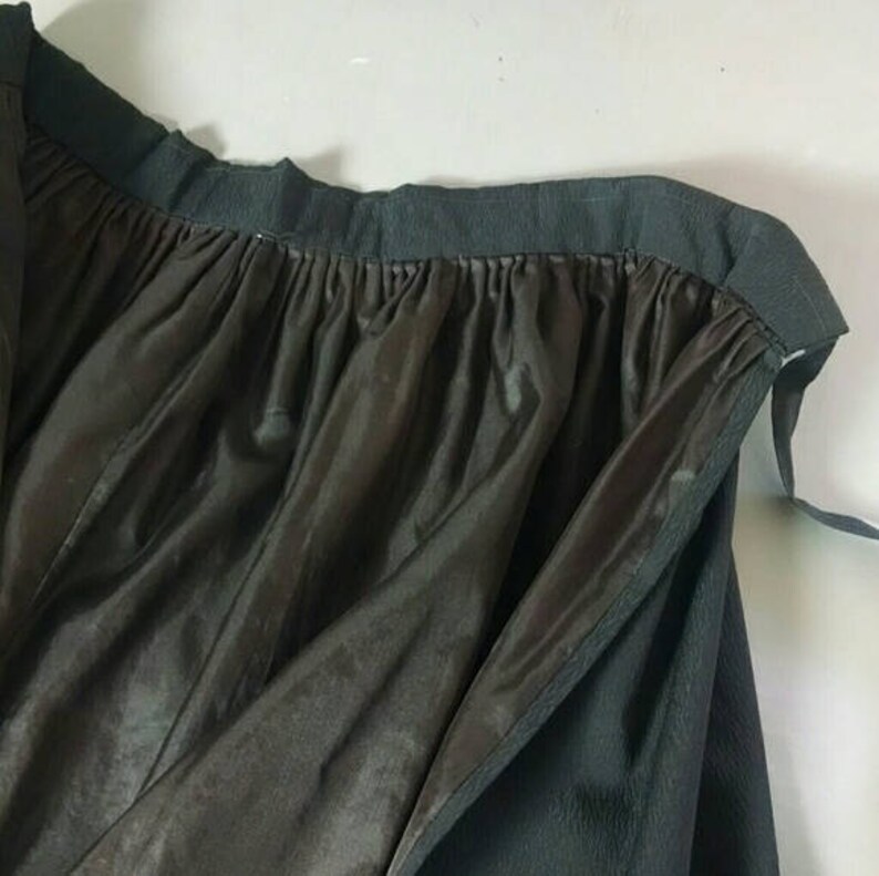 Vintage Black Ball Gown Wrap Skirt Stiff Fabric Voluminous | Etsy