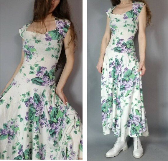 Vintage Betsey Johnson Punk Label Floral Sweethear