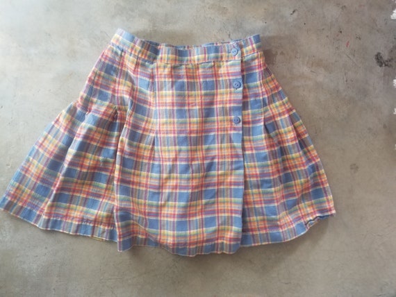 Vintage 90s Plaid Skirt - image 4