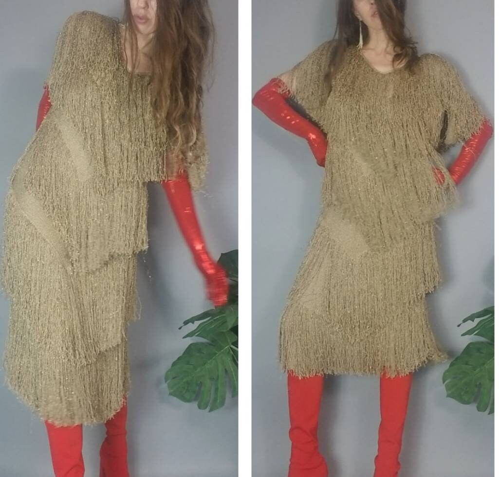 Ameri VINTAGE - AMERI FRILL CACHECOEUR DRESS Sの通販 by