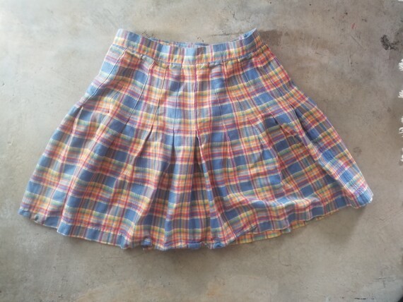 Vintage 90s Plaid Skirt - image 5