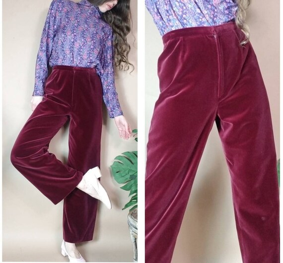 saint laurent velvet pants