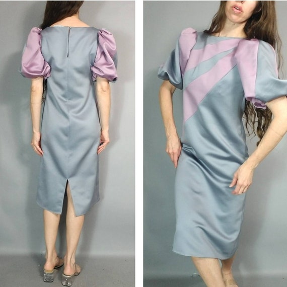 Vintage 70s 80s Puff Structured Balloon Sleeve Pa… - image 2