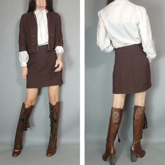 Vintage 60s 70s Puritan Forever Young Skirt Suit … - image 2