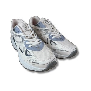 Retro Mesh Running Shoes Unisex, Vintage Style Trainers, White Gray Athletic Sneakers, 90s Dad Shoe Aesthetic, Gift for Runners