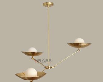 Pointing Up - Chandelier Light-Antique Brass Light-Modern Ceiling Light