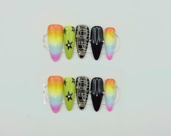 Uñas postizas Neon Rebellion