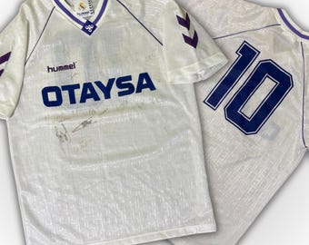 Real Madrid Vintage 90s Michael Laudrup Hummel Soccer Jersey