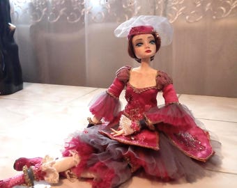 OOAK Art Doll "Koko" boudoir doll, unique, collectible, handmade