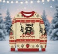 Funny Christmas Raccoon Ugly Sweater 2025, Strawberry Jams But My Glock Don't Knit Sweatshirt, Raccoon Holiday Gift, Cozy Winter Party Gift product logo