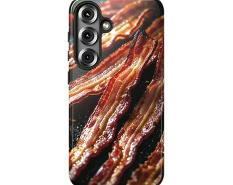 Bacon Stripes Samsung Galaxy Case: Crispy Foodie Tough Cover