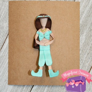 Princess Jasmine Clip - Princess Jasmine Hair Bow - Ribbon Sculpture - Toddler Hair Clip - Disney Princess - Girl Clippie