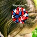 Elizabeth Handley reviewed Patriotic Puff Hair Bow - Red White and Blue Girl Hair Bow - 4th of July Toddler Clippie - America Baby Hair Bow - Fourth of July - Barrette