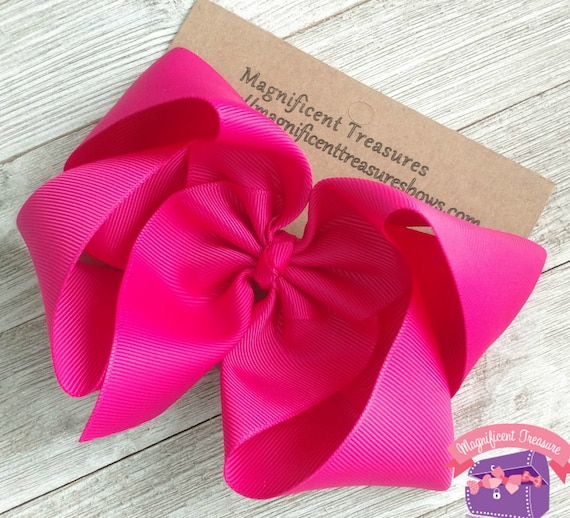 Extra Large 6 Inch Boutique Bow - 2.25 Inch Ribbon - Jojo